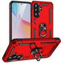 Mobigear Armor ring Samsung Galaxy A36 Hülle Hardcase Backcover Stoßfest mit Ringhalter - Rot