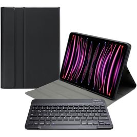 Mobilize Detachable Bluetooth Keyboard iPad Pro 11 Zoll (2024) Hülle QWERTZ Bluetooth Tastatur Klapphülle - Schwarz