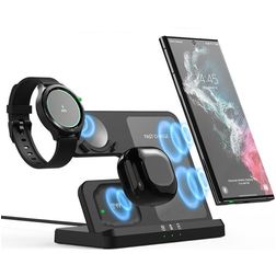 Mobigear Galaxy Dock QI-Ladestation für Smartphone / Galaxy Buds und Galaxy Watch - Schwarz