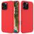 Mobigear Rubber Touch iPhone 16 Pro Max Silikon Hülle Backcover - Rot
