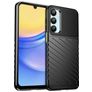 Mobigear Groove Samsung Galaxy A26 Hülle Flexibles TPU Backcover - Schwarz