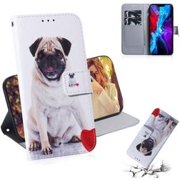 Mobigear Design iPhone 12 Pro Hülle Klapphülle Geldbörse - Hund