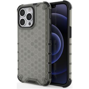 Mobigear Honeycomb iPhone 14 Plus Hülle Hardcase Backcover Stoßfest - Schwarz