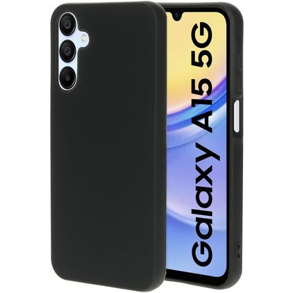 Mobiparts Samsung Galaxy A15 Silikon Backcover - Schwarz