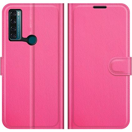 Mobigear Classic TCL 20 SE Hülle Klapphülle Geldbörse - Magenta