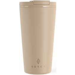 Burga Coffee Mug Doppelwandiger Edelstahl Coffee To Go Becher - 470 ml - Tan