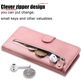 Mobigear Zipper iPhone 17 Pro Hülle Klapphülle Geldbörse - Roségold