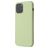 Mobigear Rubber Touch iPhone 12 Pro Silikon Hülle Backcover - Pastellgrün