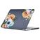 Mobigear Design MacBook Air 15 Zoll (2023-2025) Hardcase Hülle MacBook Case - Flowers Black - Model A2941 / A3114 / A3241