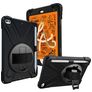 Mobigear SureGrip XGuard iPad Mini 5 (2019) Hülle Kunststoff,Silikon Backcover + Stifthalter + Schulterträger + Ständer - Schwarz