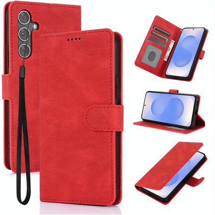 Mobigear Wallet Samsung Galaxy S26 Plus Hülle Klapphülle Geldbörse - Rot
