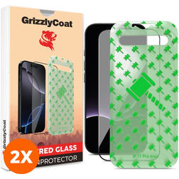 GrizzlyCoat Easy Align iPhone 17 Panzerglas Gehärtetes Glas Displayschutz - Hüllenfreundlich + Applikator (2er Pack)
