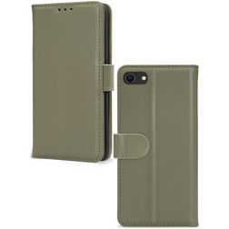 Mobilize Premium Gelly Wallet iPhone SE (2022) Hülle Klapphülle Geldbörse - Grün