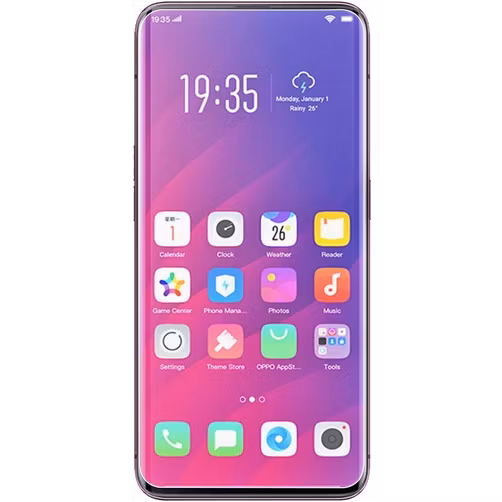 Mobigear OPPO Find X Panzerglas Gehärtetes Glas Displayschutz - Hüllenfreundlich