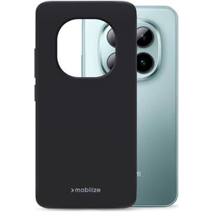 Mobilize Rubber Gelly Xiaomi Redmi Note 15 Hülle Flexibles TPU Backcover - Schwarz