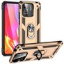 Mobigear Armor Ring Xiaomi Redmi 10C Hülle Hardcase Backcover Stoßfest mit Ringhalter - Gold
