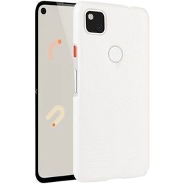 Mobigear Croco Google Pixel 4a Hülle Hardcase Backcover - Weiß