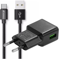 Mobigear Essentials Single USB Ladegerät USB-C 1 Meter 12W 2.4A - Schwarz