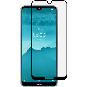 Mobigear Premium Nokia 7.2 Panzerglas Gehärtetes Glas Displayschutz - Hüllenfreundlich - Schwarz