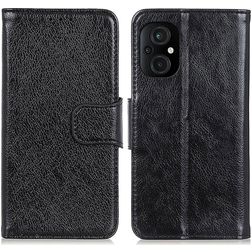 Mobigear Classy POCO M5 Hülle Klapphülle Geldbörse - Schwarz