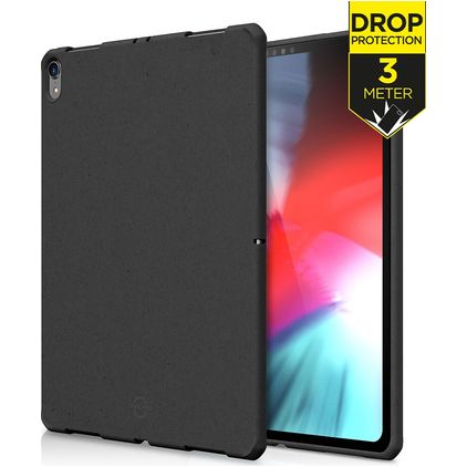 ITSkins FeroniaBio iPad Pro 11 Zoll (2018) Hülle Flexibles TPU Backcover - Schwarz