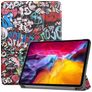 Mobigear Tri-Fold iPad Pro 11 Zoll (2021) Hülle Klapphülle - Graffiti