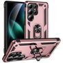 Mobigear Armor ring Samsung Galaxy S25 Ultra Hülle Hardcase Backcover Stoßfest mit Ringhalter - Roségold