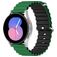 Mobigear Ocean Silikon Smartwatch Armband Dornschließe - 20-mm-Universalanschluss - Schwarz / Grün