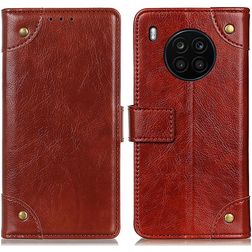 Mobigear Ranch HONOR 50 Lite Hülle Klapphülle Geldbörse - Braun