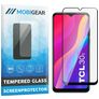 Mobigear Premium TCL 30E Panzerglas Gehärtetes Glas Displayschutz - Hüllenfreundlich - Schwarz