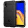 Mobigear Rugged Shield Xiaomi Redmi 9A Hülle Flexibles TPU Backcover Stoßfest - Schwarz