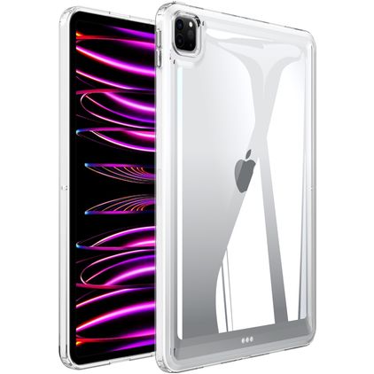 Mobigear Crystal iPad Pro 11 Zoll (2020) Hardcase Hülle Backcover - Transparent / Weiß