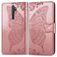 Mobigear Butterfly OPPO A5 (2020) Hülle Klapphülle Geldbörse - Roségold