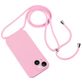 Mobigear Lanyard iPhone 14 Plus Silikon Handykette - Pink