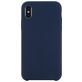 Mobigear Rubber Touch iPhone XR Silikon Hülle Backcover - Marineblau