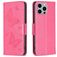 Mobigear Butterfly iPhone 15 Pro Max Hülle Klapphülle Geldbörse - Magenta