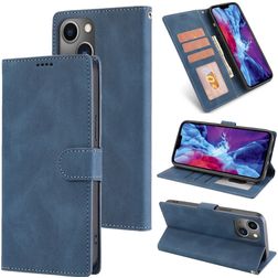 Mobigear Wallet iPhone 14 Plus Hülle Klapphülle Geldbörse - Blau