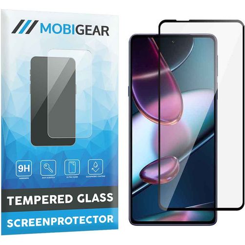 Mobigear Premium Motorola Edge X30 Panzerglas Gehärtetes Glas Displayschutz - Hüllenfreundlich - Schwarz