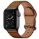 Mobigear Venezia Leder Apple Watch Armband Dornschließe - 42/41/40/38 mm - Cognac
