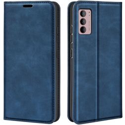 Mobigear Retro Slim Motorola Moto G42 Hülle Klapphülle Geldbörse - Blau