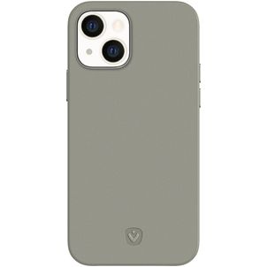 Valenta Snap Luxe iPhone 13 Mini Hülle Echtes Leder Backcover - Grau