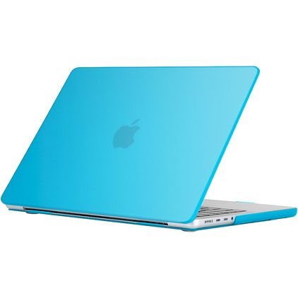 Mobigear Glossy MacBook Pro 16 Zoll (2021-2026) Hardcase Hülle MacBook Case - Blau - Model A2485 / A2780 / A2991 / A3186 / A3428 / A3429