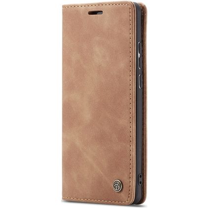 Caseme 013 POCO F2 Pro Hülle Klapphülle Geldbörse - Braun