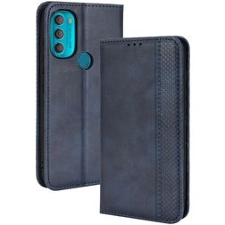 Mobigear Sensation Motorola Moto G71 5G Hülle Klapphülle Geldbörse - Blau
