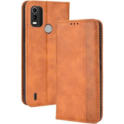Mobigear Sensation Nokia C21 Plus Hülle Klapphülle Geldbörse - Braun