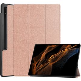 Mobigear Tri-Fold Samsung Galaxy Tab S8 Ultra Hülle Klapphülle - Roségold