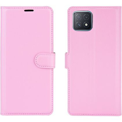 Mobigear Classic OPPO A73 5G Klapphülle Portemonnaie - Pink