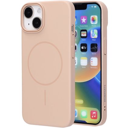 Mobiparts Slim Line iPhone 14 MagSafe Hardcase Backcover - Dune Sand