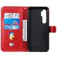 Mobigear Zipper Xiaomi Mi Note 10 Lite Hülle Klapphülle Geldbörse - Rot