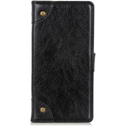 Mobigear Ranch LG K61 Hülle Klapphülle Geldbörse - Schwarz